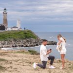 Montauk Lighthouse Proposal | Paige & Bernard Engagement